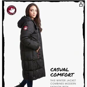 NWT Canada Weather Gear Women’s Black Faux Fur Puffer Coat - M